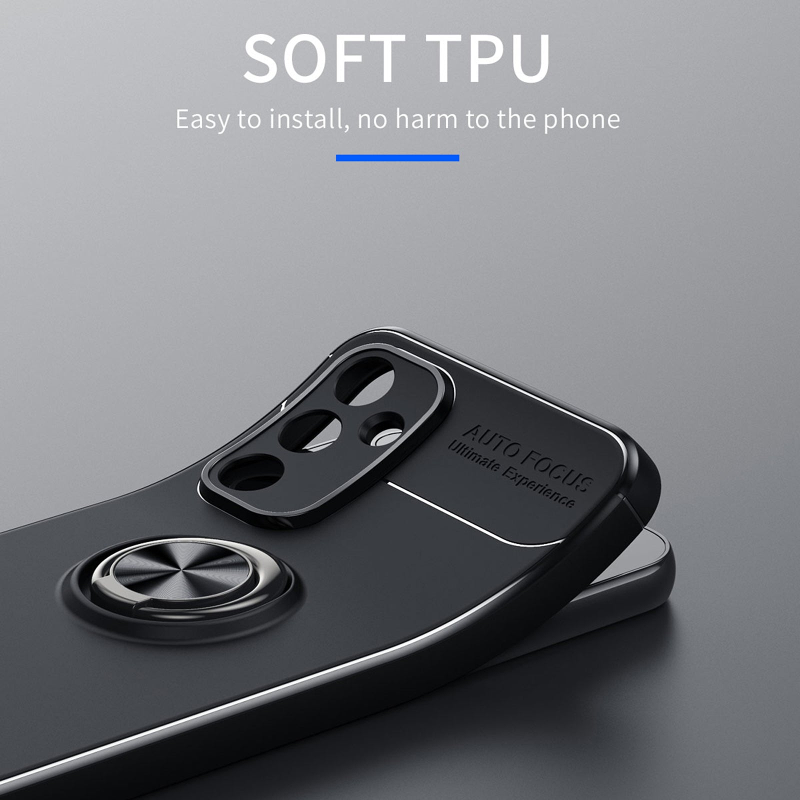 Til Samsung Galaxy A34 5G Anti-drop TPU Telefon Case Ring Holder Kickstand Beskyttelsescover Til Samsung Galaxy A34 5G Anti-drop TPU Telefon Case Ring Holder Kickstand Beskyttelsescover